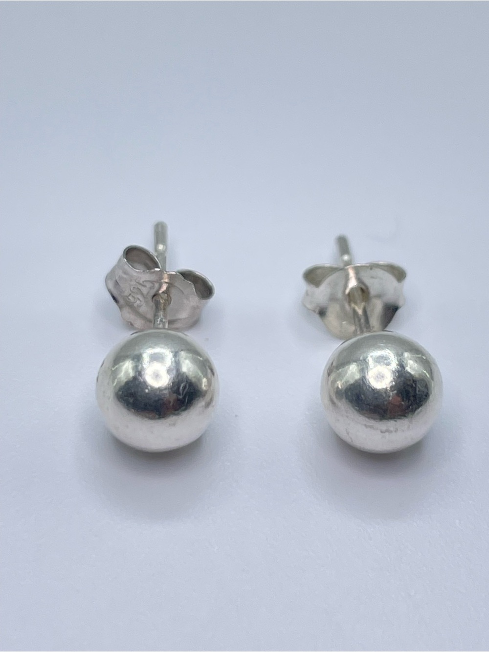 925 Sterling Silver Ball Stud Earrings Classic Minimalist Everyday Post Earrings